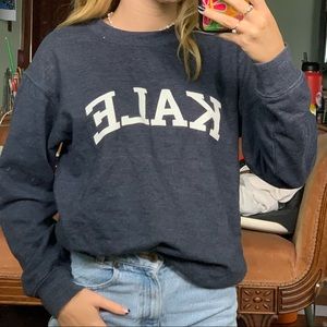 KALE navy blue sweatshirt